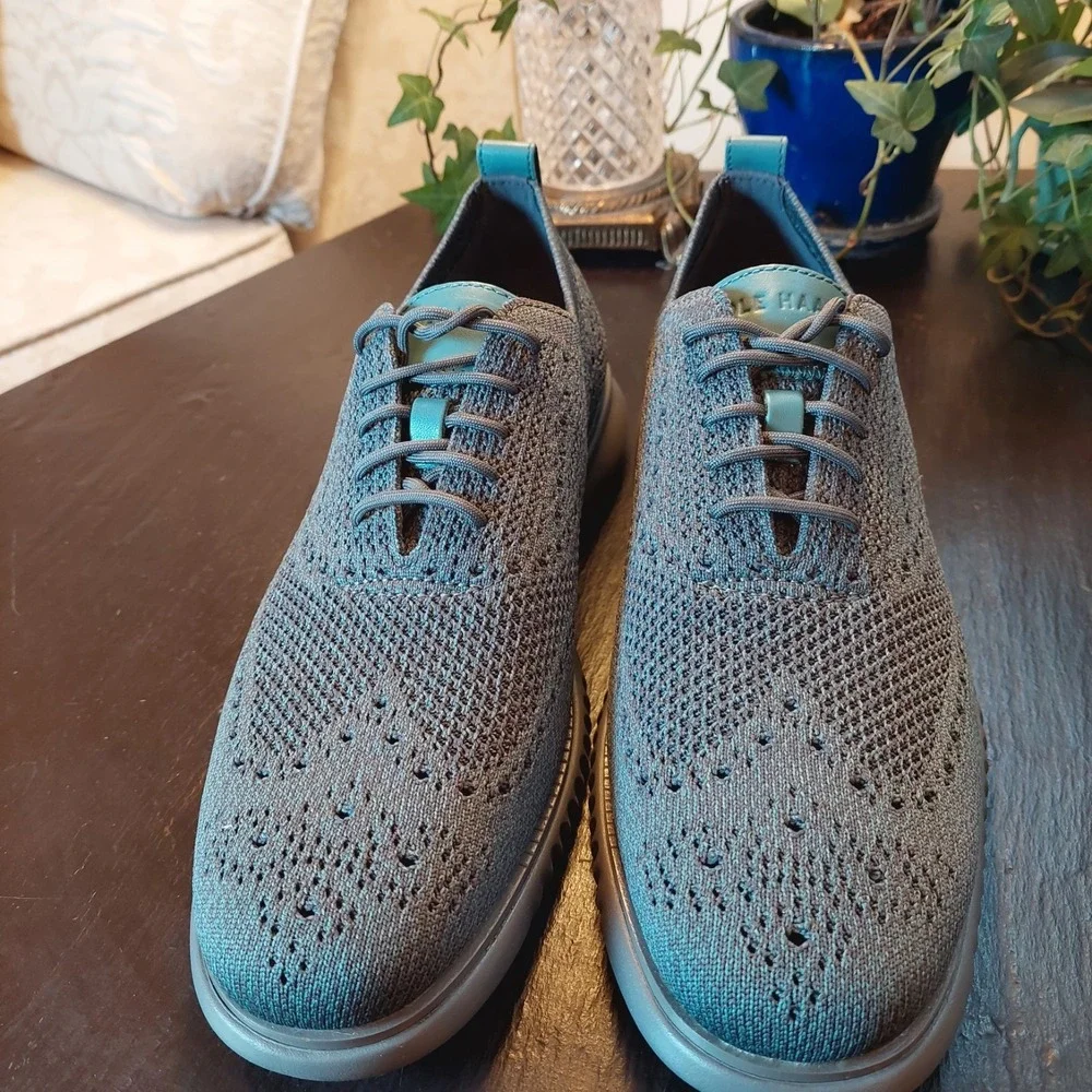NEW! Cole Haan Men's 2 ZEROGRAND Stitchlite Shoes Pavement/December Sky 12M $209